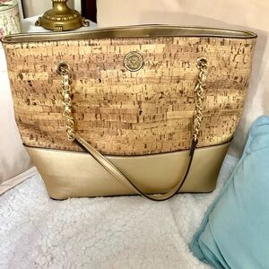 Anne Klein gold tote